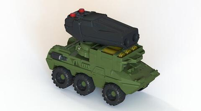 БТР «НП-02» с ракетной установкой и боеприпасами (Нордпласт)