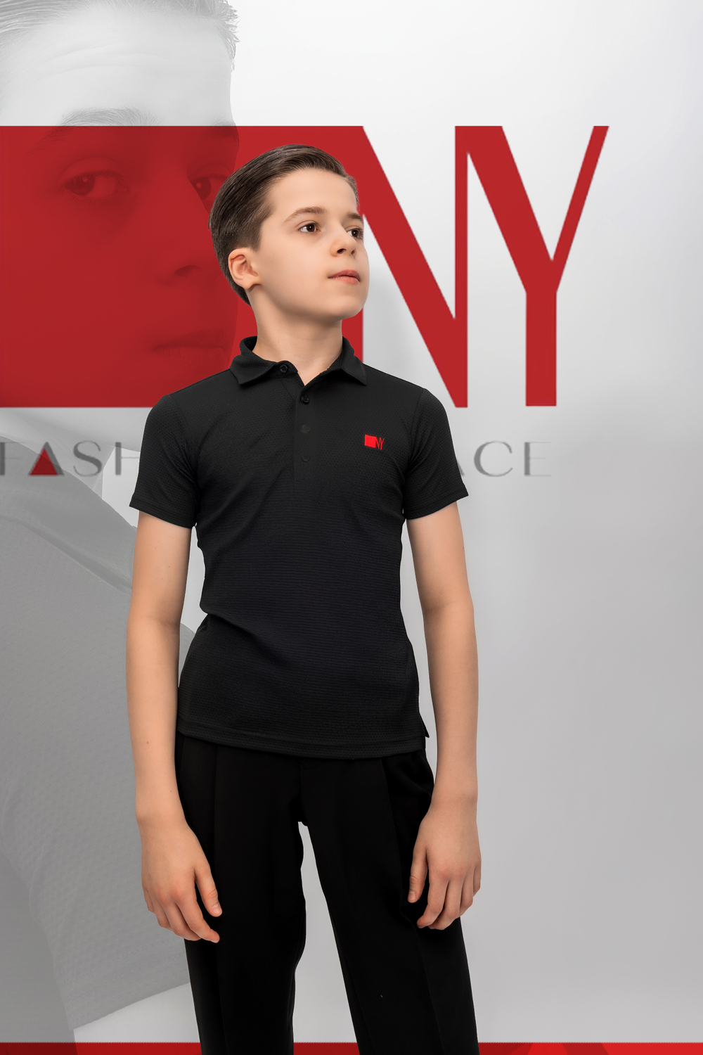 Поло Kids Regular-Fit Black