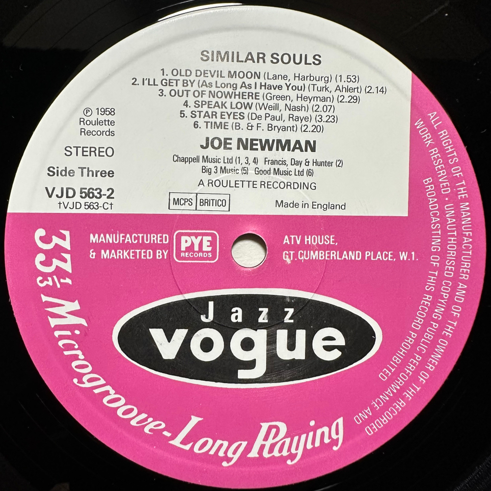 Joe Newman - Similar Souls 2LP (Англия 1979г.)