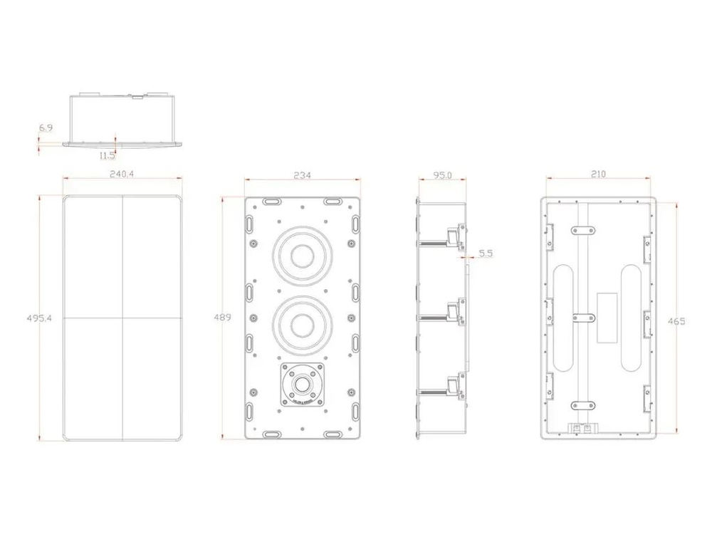 Встраиваемая акустика M&K Sound IW950 White
