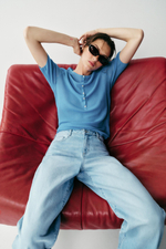 ДЖИНСЫ Z1975 RELAXED FIT СО СРЕДНЕЙ ПОСАДКОЙ И ОТВОРОТАМИ — ZARA