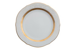 Тарелка акцентная 23см Noritake Хэмпшир с золотым кантом