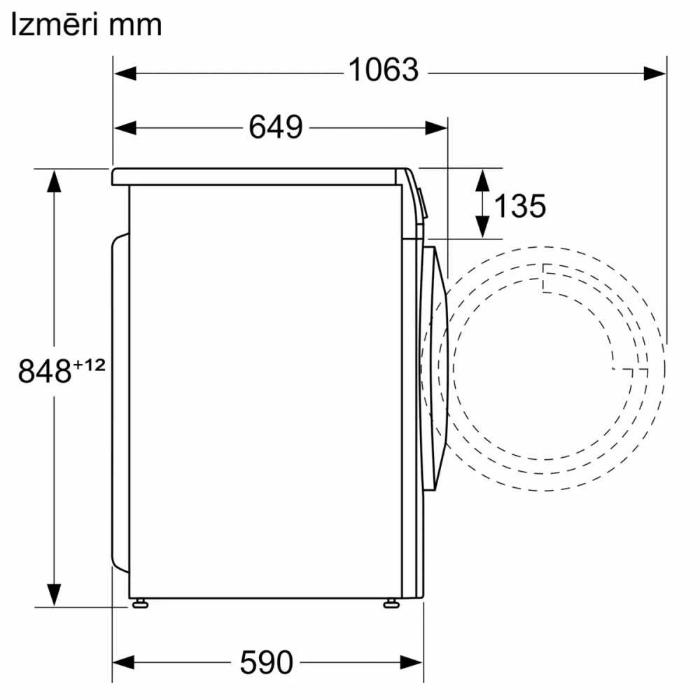 Стирально-сушильная машина Bosch WNA134L0SN