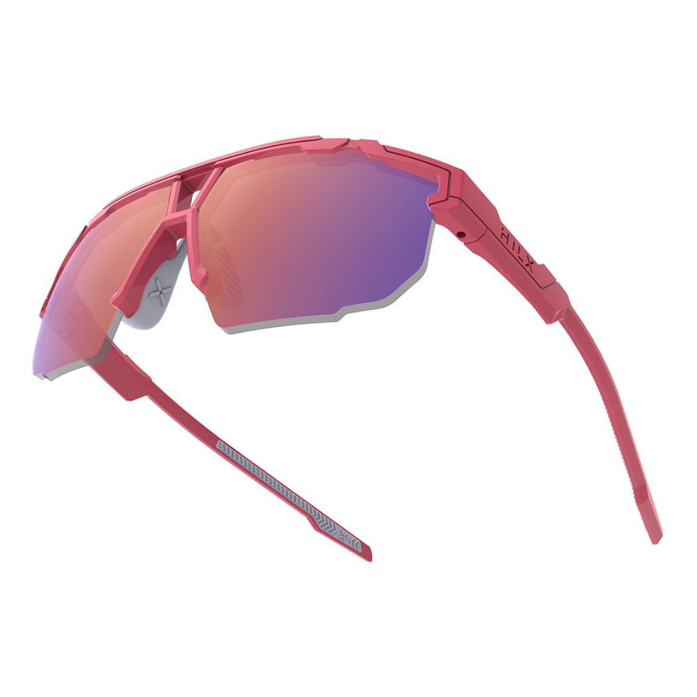 Спортивные очки HILX Specialist Matt Solid Magenta / Red Lens