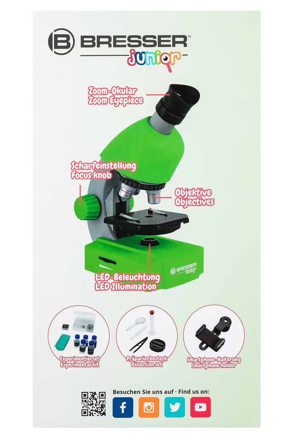 Микроскоп Bresser Junior 40–640x, 70124