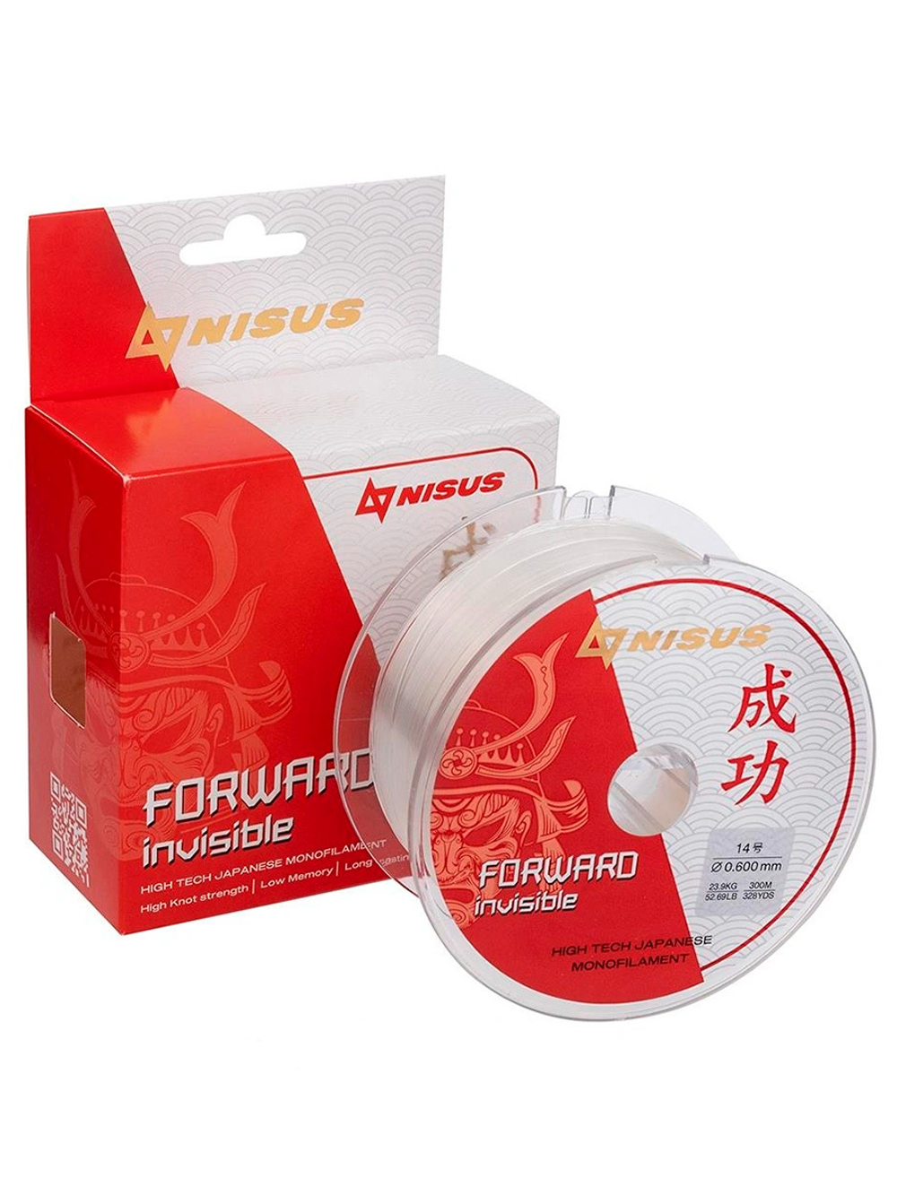 Леска для рыбалки Nisus FORWARD Invisible Nylon Transparent 0,286mm/300m (N-FI-0286-300)
