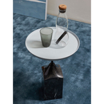 Столик кофейный sustainable collection, D38 см, серый/черно-белый