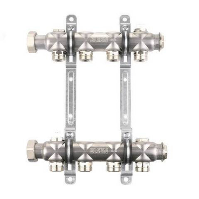 Коллекторная группа нерегулируемая ELSEN EMi01 - 1" на 8 контуров 3/4" Евроконус