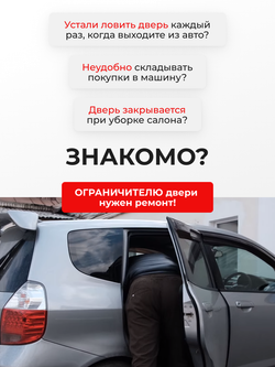Ремкомплект ограничителей дверей Volkswagen TOUAREG (II-III) [Кузов: 7P; CR7] (2 двери, тип 14) 2010-2021