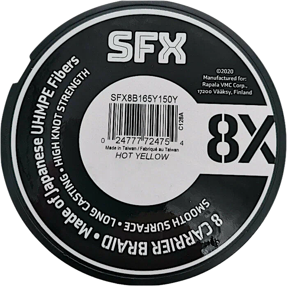 Шнур Sufix SFX 8X жёлтый 135м -