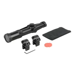 Прицел оптический BRITE LPVO 1-4X24 IR - комплект поставки с кольцами и аксессуарами