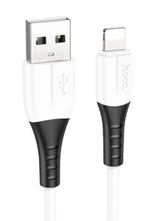 Usb Кабель-зарядка Lightning Hoco X82 Silicone 2A 1м мягкий силиконовый белый