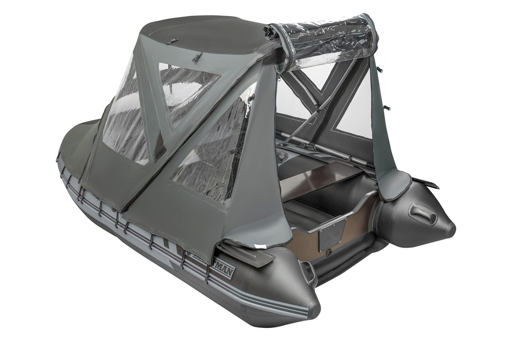 Тент трансформер КОМБИ Yachtman 300 НДНД (графит/черный)