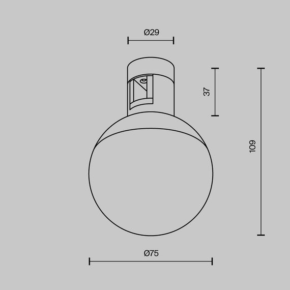 Трековый светильник Maytoni Technical TR149-1-5W3K-PT