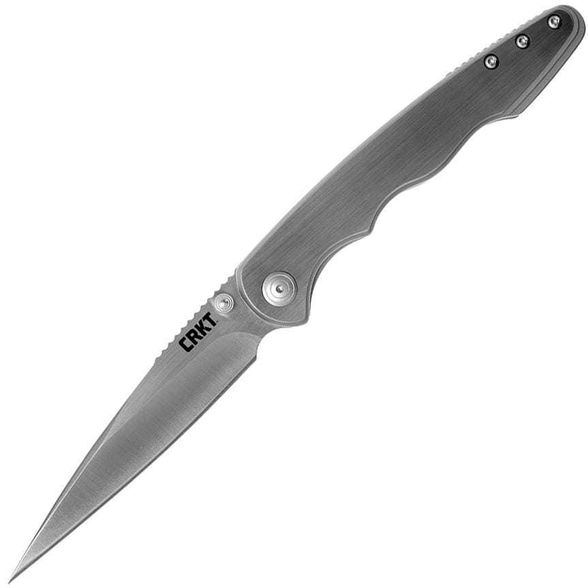 Цена наПолуавтоматический складной нож Flat Out, CRKT 7016, сталь 8Cr13MoV Satin, рукоять из нержавеющей стали