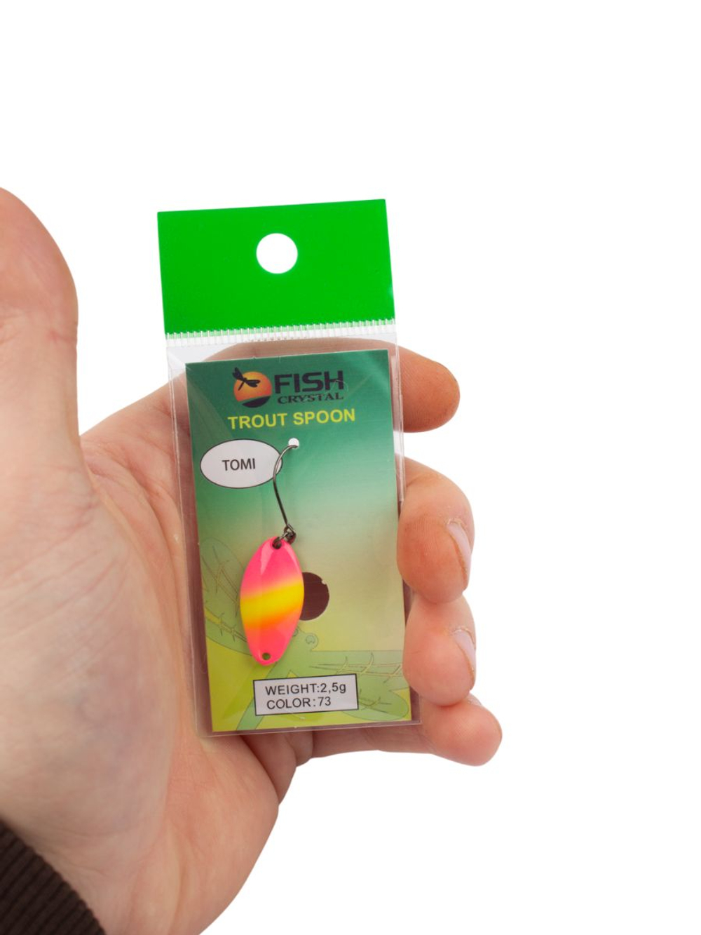 Блесна Fish Crystal TOMI 24 мм 2.5 г на форель цвет 73