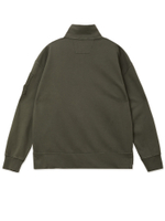 Мужская Толстовка (Half-zip) Brushed And Emerized Diagonal Fleece Mixed Boxy