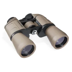 Бинокль Praktica Falcon 12x50 Sand - вид сбоку, черная центральная часть