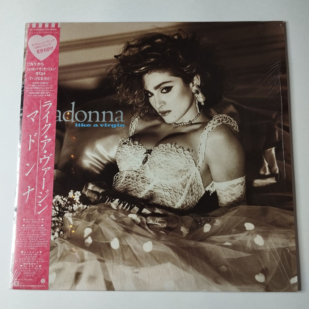 Винтажная виниловая пластинка LP Madonna Like A Virgin (Japan 1984) (Obi) Dress You Up