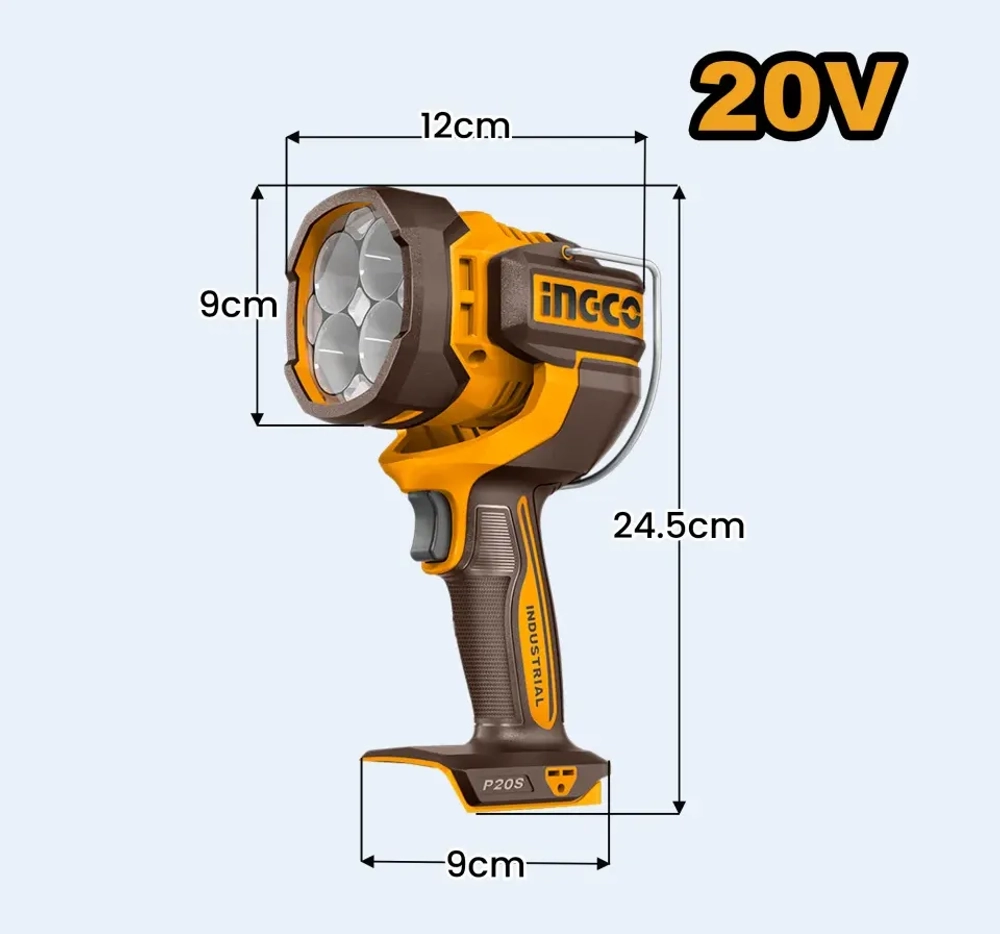 Фонарь аккумуляторный INGCO CWLI20885 INDUSTRIAL 20 В 2500 Лм