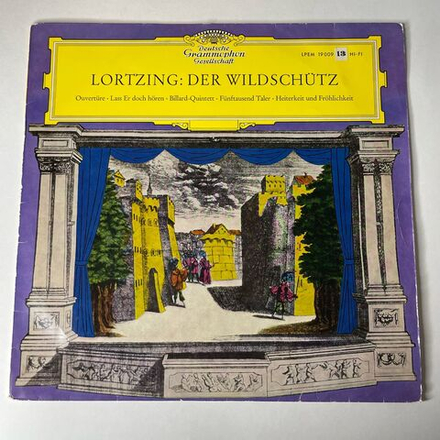 Винтажная виниловая пластинка LP Lortzing Der Wildschutz Опера Лорцинга Браконьер (Германия 1959)