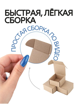 Коробка подарочная картонная 10 шт, 25х25х3