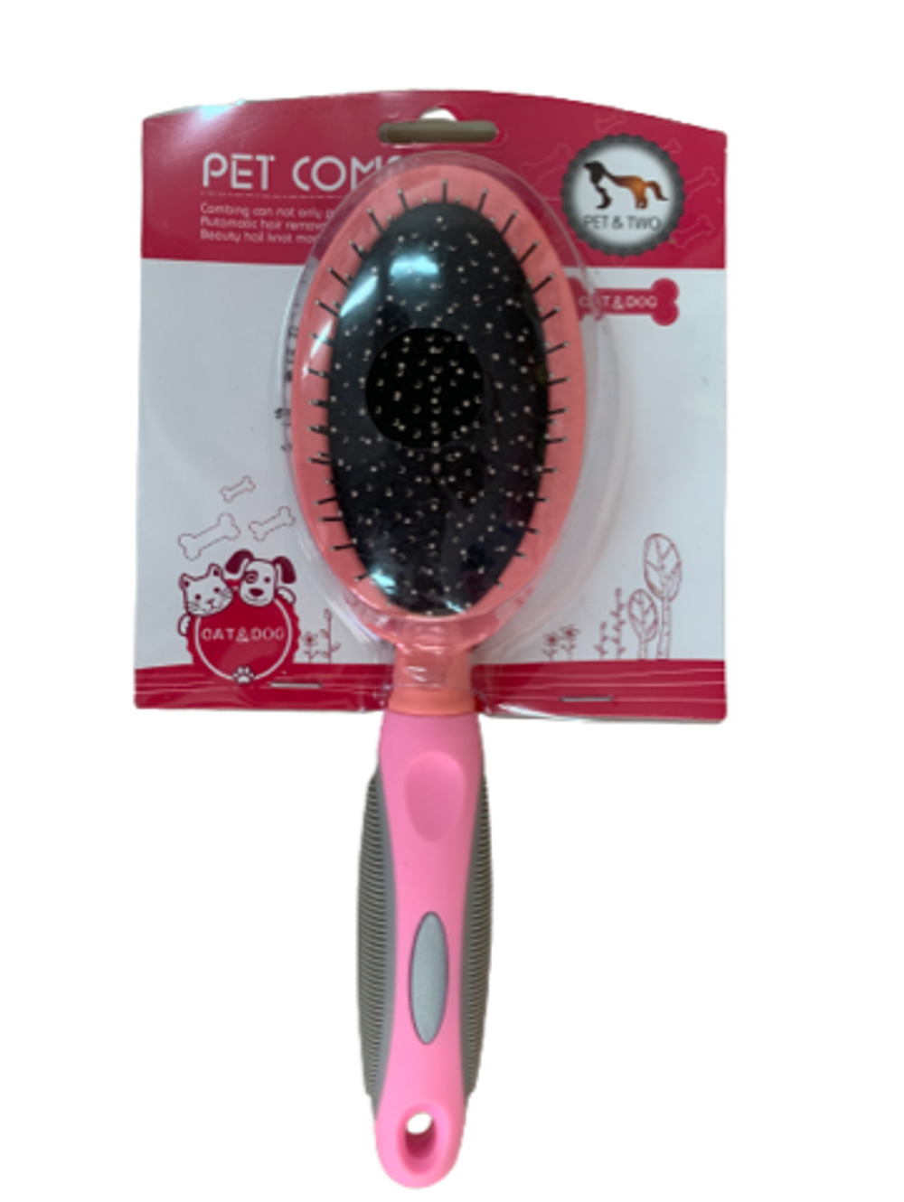 Пуходерка "Pet comb" "Овал" капля + щетка