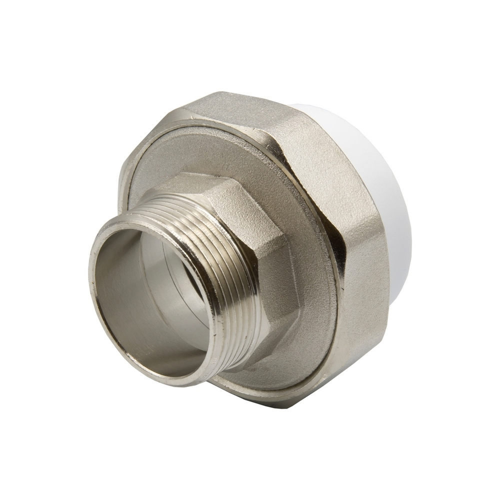 Муфта комб. разъемная, нар 50х1 1/2" EVER®  БЕЛЫЙ (Россия)