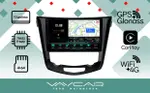 Магнитола для Nissan X-Trail T32, Qashqai J11 2014-2022 (климат, рамка большая) - Vaycar VA51-0665-2K на Android 13, Быстрая, 2K QLED, CarPlay, 4G SIM-слот