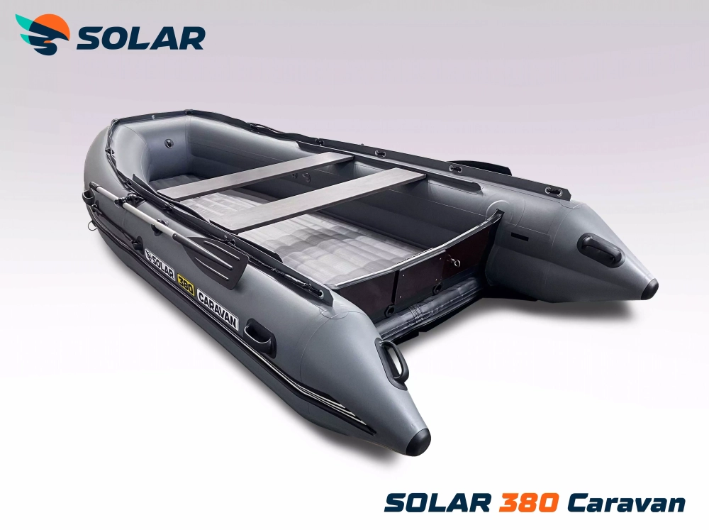 Лодка надувная моторная solar-380 caravan к