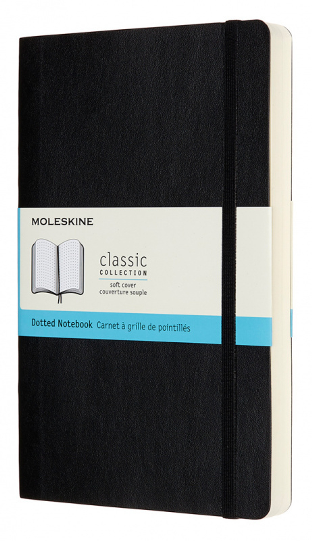 Блокнот Moleskine CLASSIC SOFT EXPENDED (QP619EXP) 13х21 см, 400 стр. в точку, мягкая обложка, черный