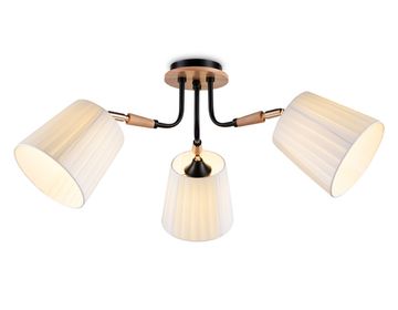 Светильник потолочный 3*Е27 TR4731/3 BK/LWD чёрный/светлое дерево Traditional Modern Ambrella