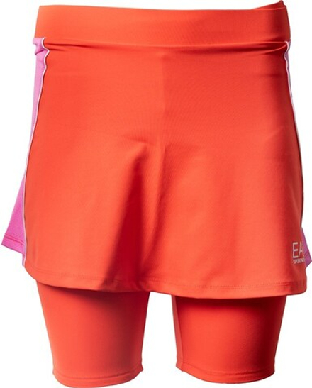 Теннисная юбка EA7 Woman Jersey Skirt - cherry tomato