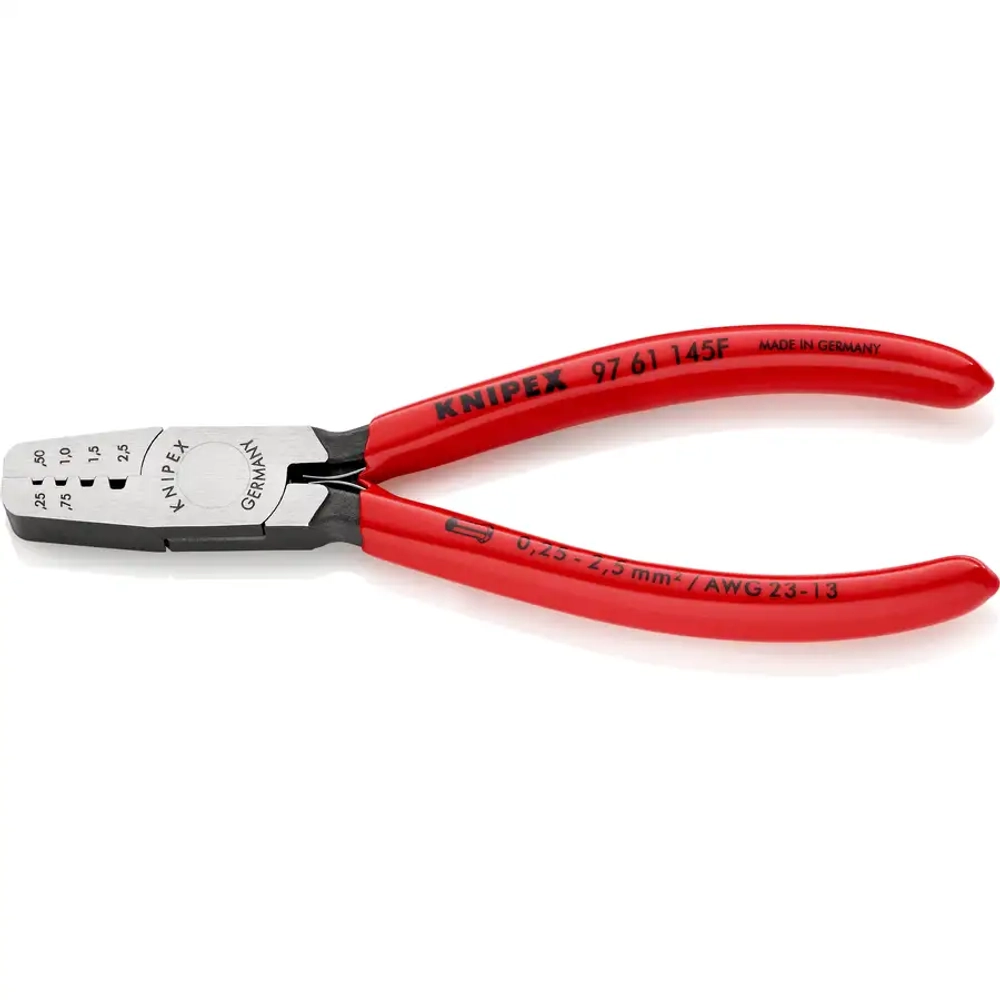 Инструмент для обжима контактных гильз 145 мм Knipex 97 61 145 F