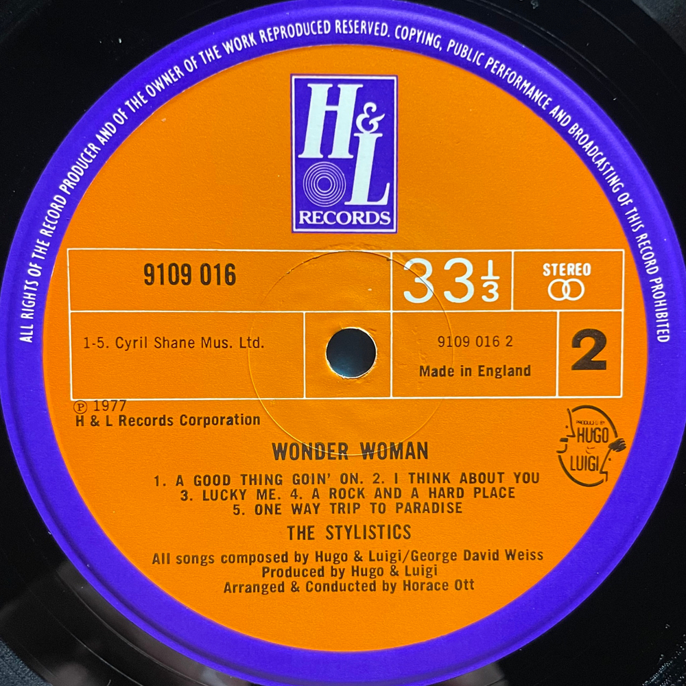 The Stylistics ‎– Wonder Woman (Англия 1977г.)