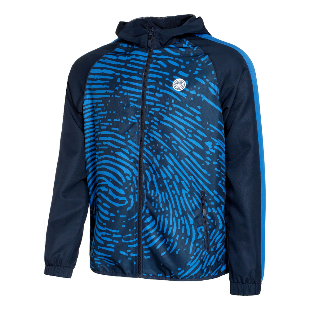 Мужские теннисные Костюмы BIDI BADU Fingerprint Tracksuit Men - Dark Blue, Blue