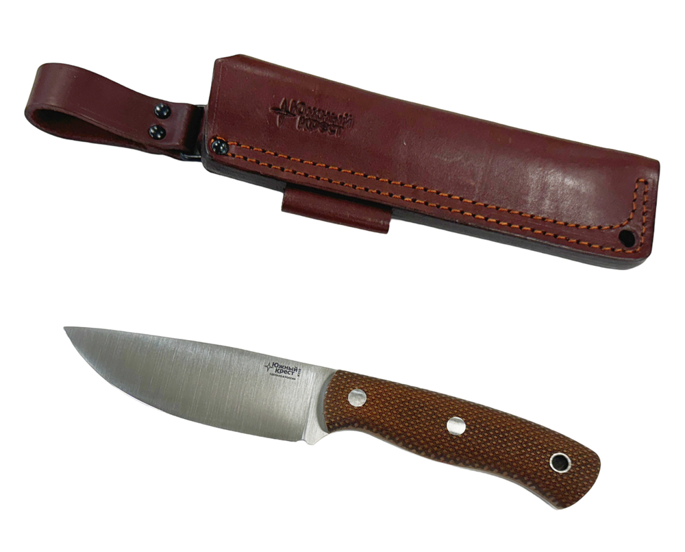Нож Барибал, сталь К110 ,конв., Микарта койот насечка, 235.0850 Южный Крест