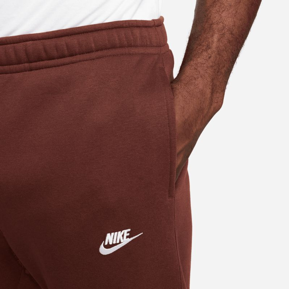 Мужские теннисные штаны Nike Sportswear Club Fleece - oxen brown/oxen brown/white
