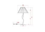 Декоративная настольная лампа Arte Lamp AGATHA A5069LT-1BK, 1хE27