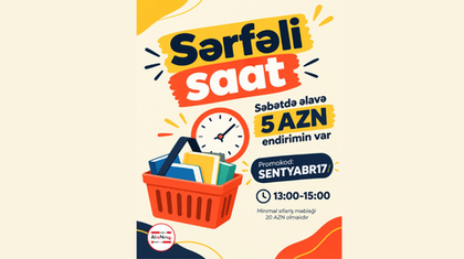 Sərfəli alış-veriş fürsətini qaçırmayın! 🛍️