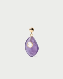 Подвеска-шарм Balance Amethyst серебро 925 пробы покрытое золотом