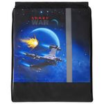 Мешок для обуви ЮНЛАНДИЯ, плотный, светоотражающая полоса, 46х36 см, "Space war", 270916