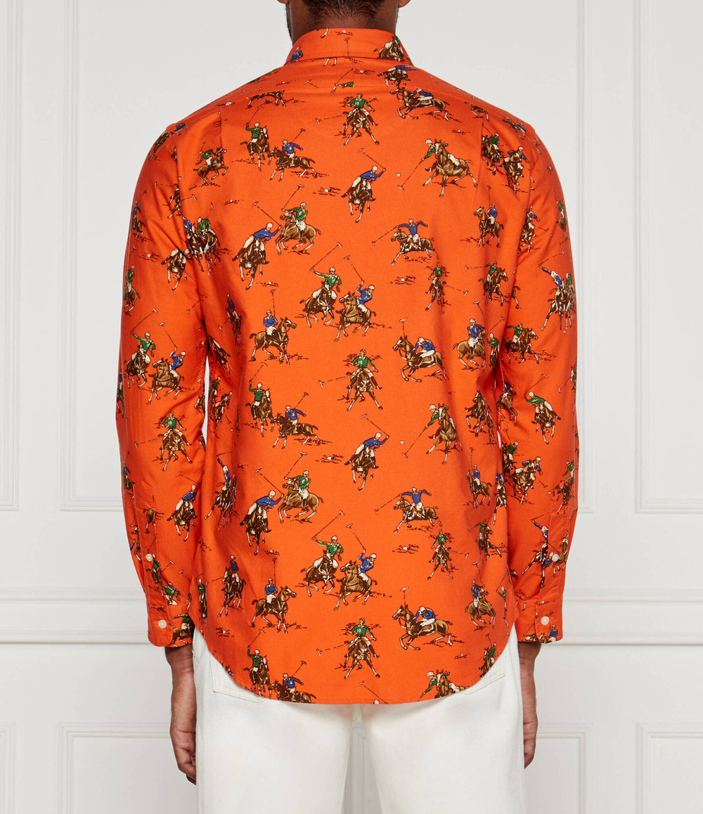 Рубашка POLO RALPH LAUREN - оранжевый(710950408)