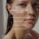 Advanced Clinicals, антиоксидантный мист-спрей для сияния кожи лица с витамином C и алоэ вера, 222 мл