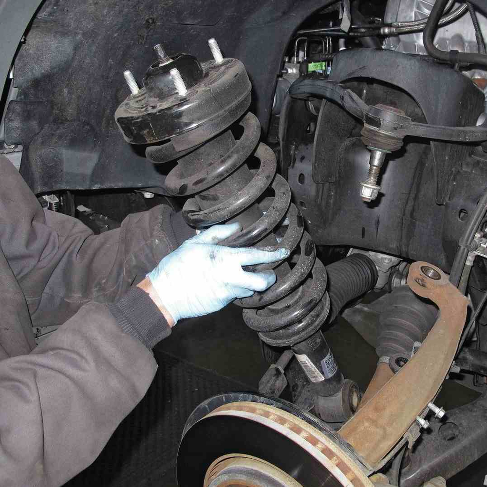 Замена передних пружин Toyota Prado 150