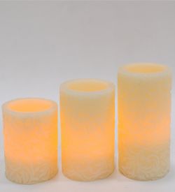 Bright LED-10 Набор светодиодных свечей (3шт.) с дистанционным управлением
