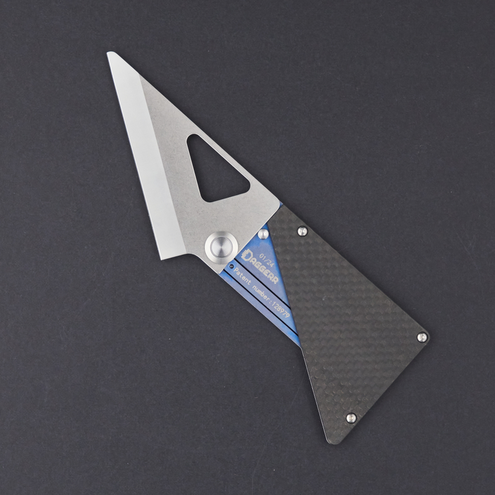 Нож складной DAGGERR Cardkhife Blue Titan