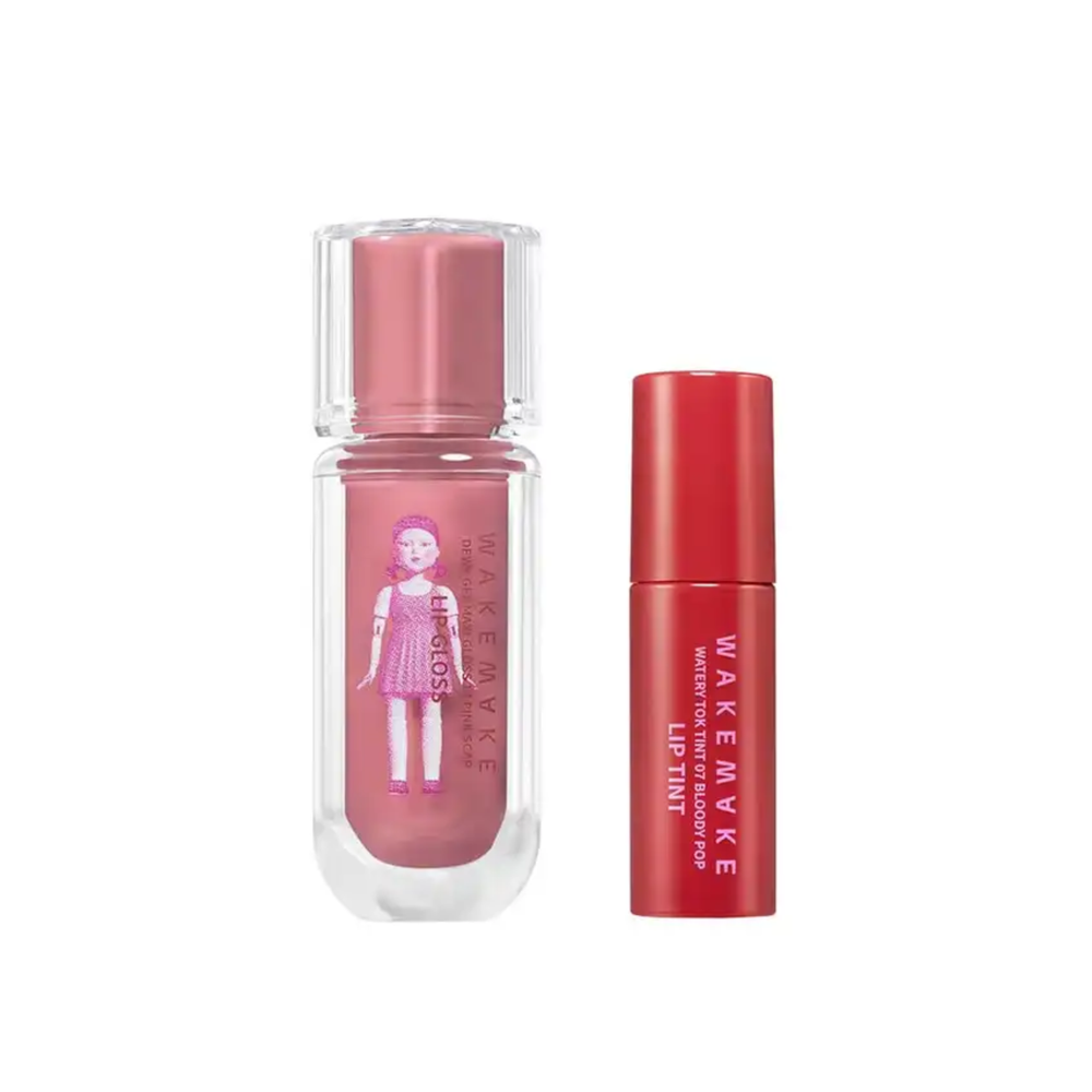 WAKEMAKE [Netflix/Squid Game] Dewy Gel Maxi Gloss Set