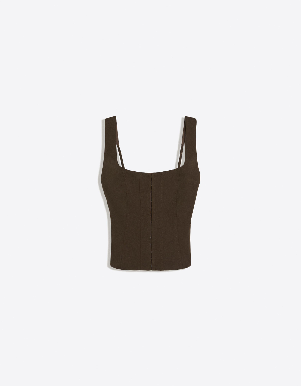 Женский топ-корсет из бенгалина - BERSHKA