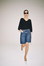 ДЖИНСОВЫЕ ШОРТЫ RELAXED СО СРЕДНЕЙ ПОСАДКОЙ — ZW COLLECTION — ZARA